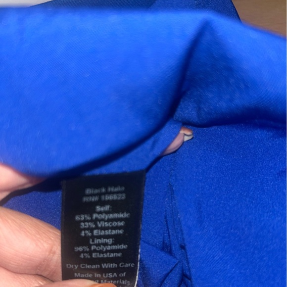 NEW Black Halo Classic Quarter Sleeve Jackie O Sheath Dress Blue Size 4 - Picture 10 of 10